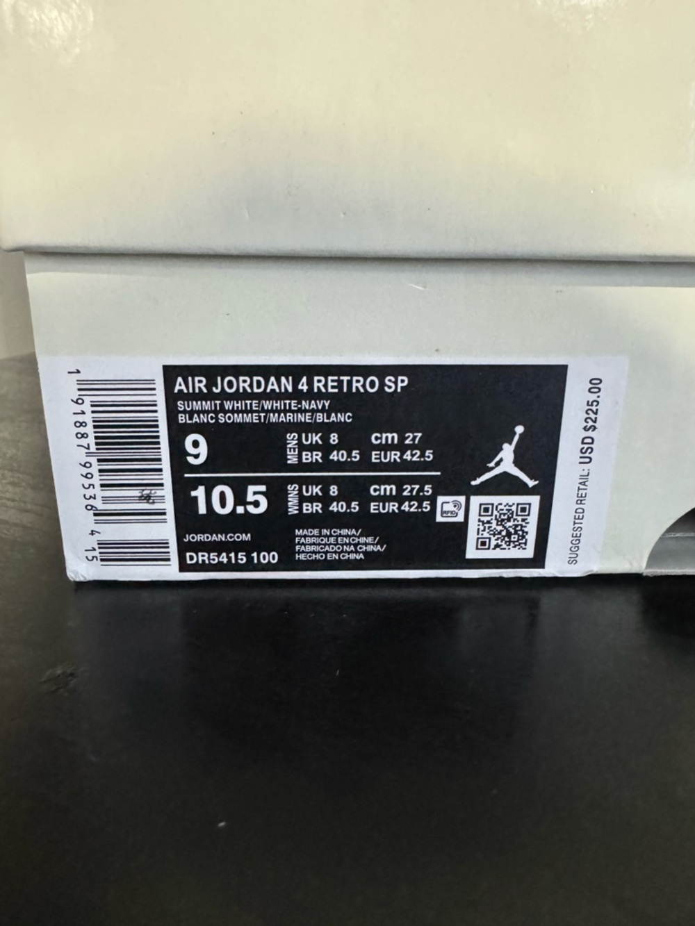 Nike SB x Air Jordan 4 Retro SP 'Navy' Size 9 - Picture 10 of 11